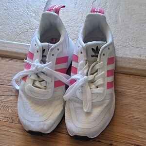 Adidas Kids Sneakers in White and Pink